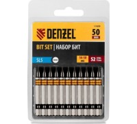Набор бит Denzel SL5,0х50 сталь s2, шестигранный профиль, 10шт. 11659