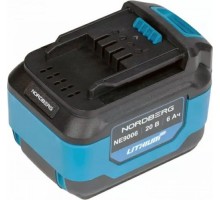 Аккумулятор NORDBERG 20 V 6.0 Ач Li-Ion NE9006 ЦБ-00016885