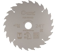 Пильный диск по дереву Cutop Profi plus 24Т, 230х1,6/2,4х32/30/25,4/20 мм с тефлоновым пок 75-23024Т