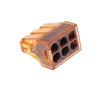 Экспресс-клемма REXANT СМК 773-606 с пастой, 6-проводная 0,75-4 мм² (50шт/уп) 07-5276