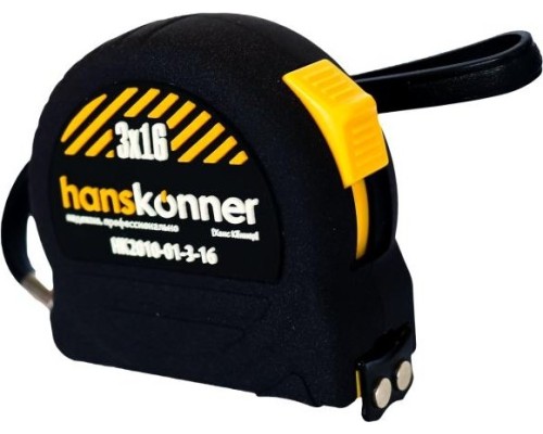 Рулетка HANSKONNER HK2010-01-3-16 противоударный корпус softtouch