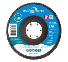 Круг лепестковый BLUESHARK 125 мм/P40 КЛТ № 635 цирконий, 72 сегмента для нерж. 27635