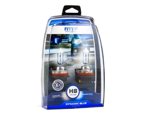 Лампа галогеновая MTF LIGHT серия DYNAMIC BLUE H8, 12V, 35W HDB1208