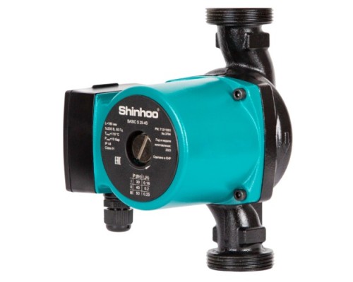 Насос циркуляционный SHINHOO BASIC S 25-6S 130 71211007 Насос циркуляционный SHINHOO BASIC S 25-6S 130 71211007