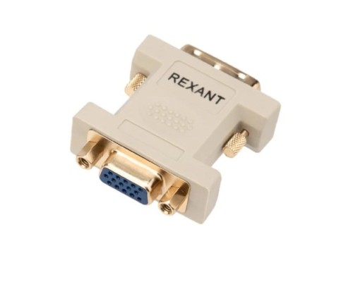 Переходник штекер REXANT 17-6821 DVI-I-гнездо VGA