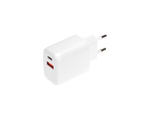 Зарядное устройство REXANT 18-2225 сетевое USB QC (20w) + Type C PD (20W), белое