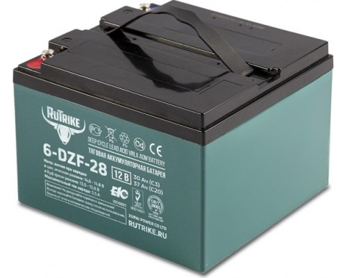 Аккумулятор RUTRIKE 12V 28A/H C3 тяговый 6-DZF-28 [022836]