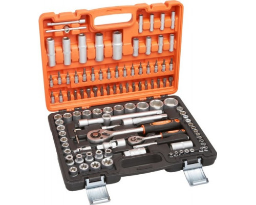 Набор инструментов MAXPILER MXT-108-SET, 108 предметов, 1/2" и 1/4", CrV