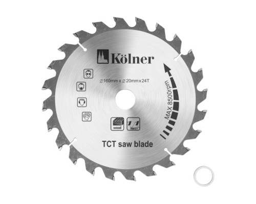 Пильный диск по дереву Kolner KSD 160x20x24Т [кн160-20-24]