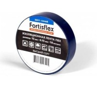 Изолента FORTISFLEX 71227 15 мм х 10 м, цвет синий