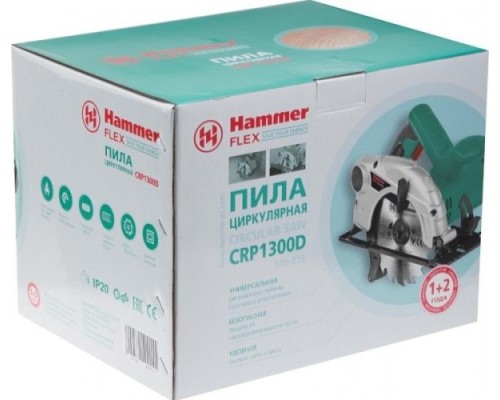 Пила циркулярная сетевая Hammer CRP1300D [140-015]