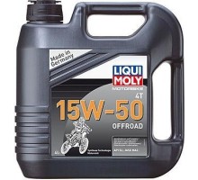 Масло для мотоциклов LIQUI MOLY SAE 15W50 Motorbike 4T Offroad 4 л 3058 синтетическое [3058]