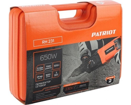Перфоратор сетевой PATRIOT RH 231 [140301231]