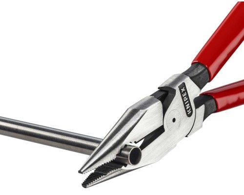 Плоскогубцы KNIPEX KN-0821185SB комбинированные остроконечные с удлиненными губкам