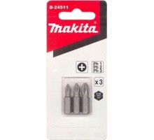 Бита для заворачивания MAKITA B-24511 PH0/PH2/PH3, 25 мм, C-form, 3 шт.