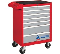 Тележка инструментальная МАСТАК 521-07581R 7 выдвижных полок, красная