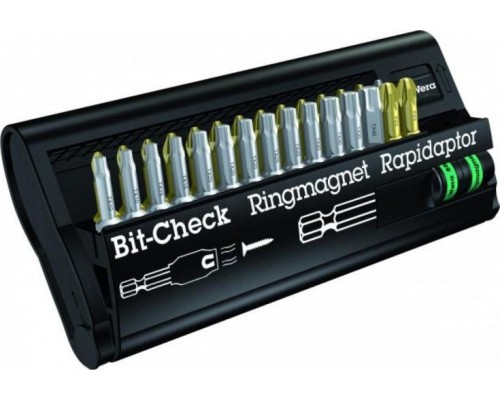 Набор насадок WERA Bit-Check – Ringmagnet Rapidaptor BC RR/30, WE-056441 [WE-056441]