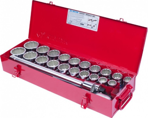 Набор головок 3/4" KING TONY 6224CR, 24 предмета
