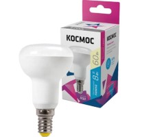 Лампа светодиодная КОСМОС R50 8Вт Е14 230v 3000K LED рефлектор Lksm_LED8wR50E1430