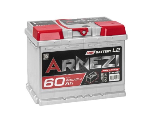 Аккумулятор ARNEZI DIN SMF 60 A/ч обратная R(+) 242x175x190 L2 EN 600 A [E1040600]