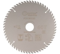 Пильный диск по дереву Cutop Profi plus 60Т, 210х1,5/2,2х32/30/25,4/20 мм с тефлоновым пок 75-21060Т