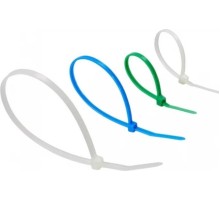 Набор хомутов REXANT 100, 150, 200 мм, цветные нх-1, тубус 200 шт. 07-7201