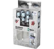 Набор отверток из нержавеющей стали WERA 3334/3355/6 SATZ 6TLG / 6 PCS   WE-032061 WE-032061