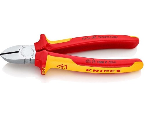 Бокорезы диэлектрические KNIPEX 7006180SB 180 мм [KN-7006180SB]