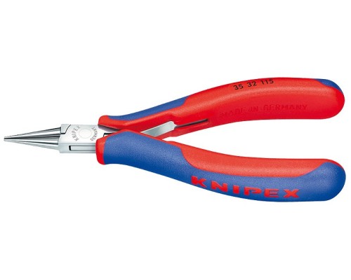 Круглогубцы KNIPEX KN-3532115SB захватные для электроники, 115 мм