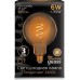 Лампа светодиодная GAUSS G125 filament 6w 360lm 2400к е27 golden flexible led [158802008]