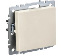 Выключатель проходной IEK BRITE ВС10-1-6-БрКр 1-клавишный 10А бежевый BR-V12-0-10-K10
