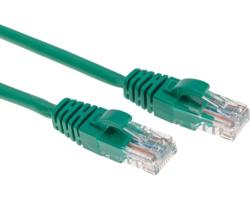 Патч-корд REXANT 02-0106-5 U/UTP, CAT 5e, RJ45-RJ45, 26AWG, LSZH, зеленый 5м