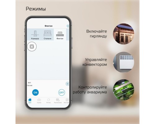 Сетевой переходник GAUSS Smart home (умная розетка) 2300w 207-253v [5510122]