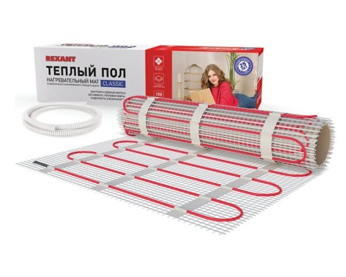 Мат нагревательный REXANT 51-0504-2 Classic RNX -2,0-300 двухжильный с экраном