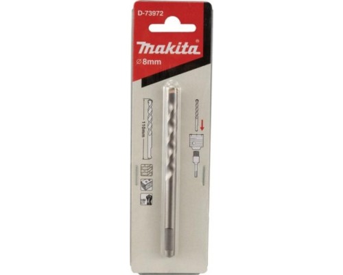 Сверло центрирующее MAKITA D-73972 8х110 мм, для кор. по бетону