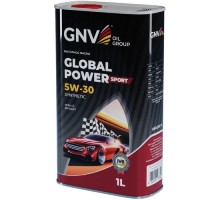 Масло моторное GNV Global Power Sport 5W30 Synthetic C3, SN/CF 1 л (металл. канистра) GPS1M10564010130530001