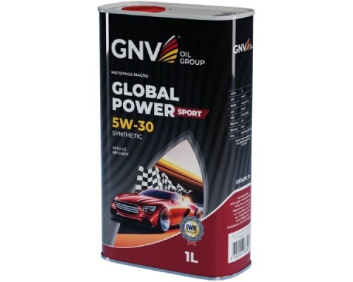 Масло моторное GNV Global Power Sport 5W30 Synthetic C3, SN/CF 1 л (металл. канистра) GPS1M10564010130530001