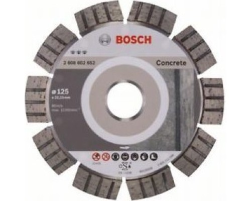 Алмазный диск для резки бетона BOSCH 125х22.2 мм Best for Concrete [2608602652]