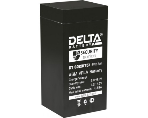 Аккумулятор DELTA DT 6023 (75) [DT 6023 (75)]