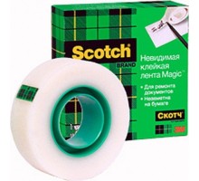 Невидимая клейкая лента  3M Scotch® Magic™ 810RUS в коробке, 19 мм х 33 м [7100029434]