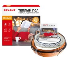 Нагревательный кабель REXANT Standard RND -80-1200 (в стяжку) двухжильный 51-0518-3