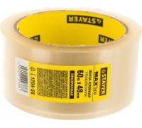 Скотч STAYER Max Tape клейкая лента, прозрачная, 48ммх60м 1204-50