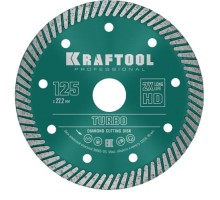 Алмазный диск для резки бетона KRAFTOOL TURBO 125 мм (армированный бетон, кирпич) [36682-125]