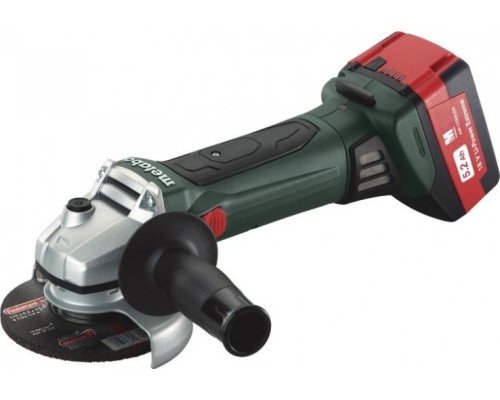 Угловая шлифмашина аккумуляторная METABO W 18 LTX 125 2х5.2Ач [602174650]