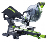 Пила торцовочная аккумуляторная GREENWORKS GD24MS216 24V, б/щ, 4800 об/мин, АКБ 5Ач и ЗУ 1501707UG