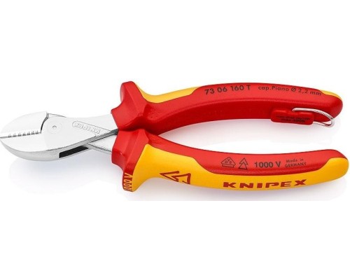 Бокорезы диэлектрические KNIPEX X-Cut 7306160TBK 160 мм [KN-7306160TBK]