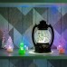 Фонарь декоративный NEON-NIGHT с эффектом снегопада и подсветкой Снеговики, белый [501-061]