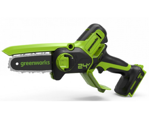 Пила цепная аккумуляторная GREENWORKS GD24CSMNX 24V, мини, 15см, б/щ, АКБ 4Ач и ЗУ 2008707UB купить с доставкой и официальной гарантией