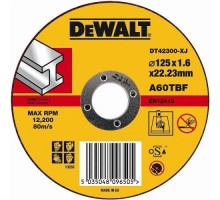 Отрезной круг по металлу DeWALT 125х1.6x22.2 мм DT42300-XJ [DT42300-XJ]