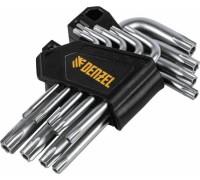 Набор ключей TORX Denzel TT10-50 tempered, crv, 9 шт. 12370
